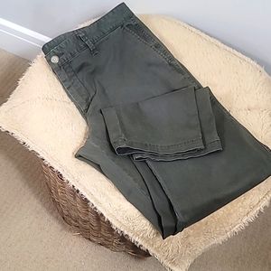 Gap Olive Green Girlfriend Chinos